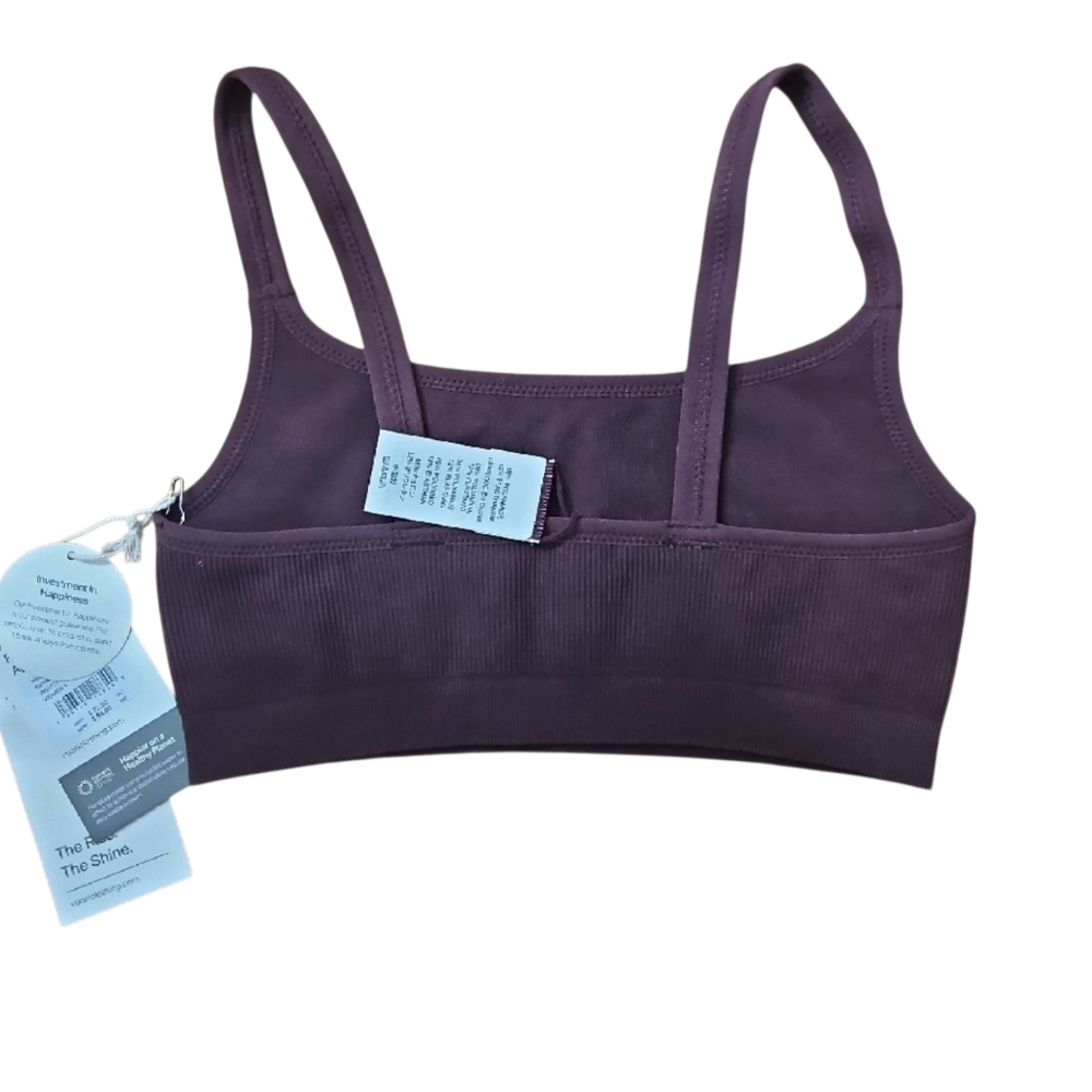 NWT Vuori Brown Sports Bra Light Support - Picture 5 of 5